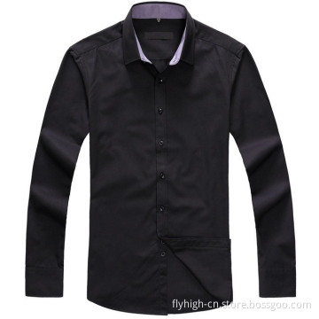 Custom Cotton Material Polo Neck Office Men's Shirt